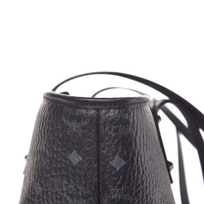 MCM Visetos Large Anya Shopper Tote Black 12 of 13