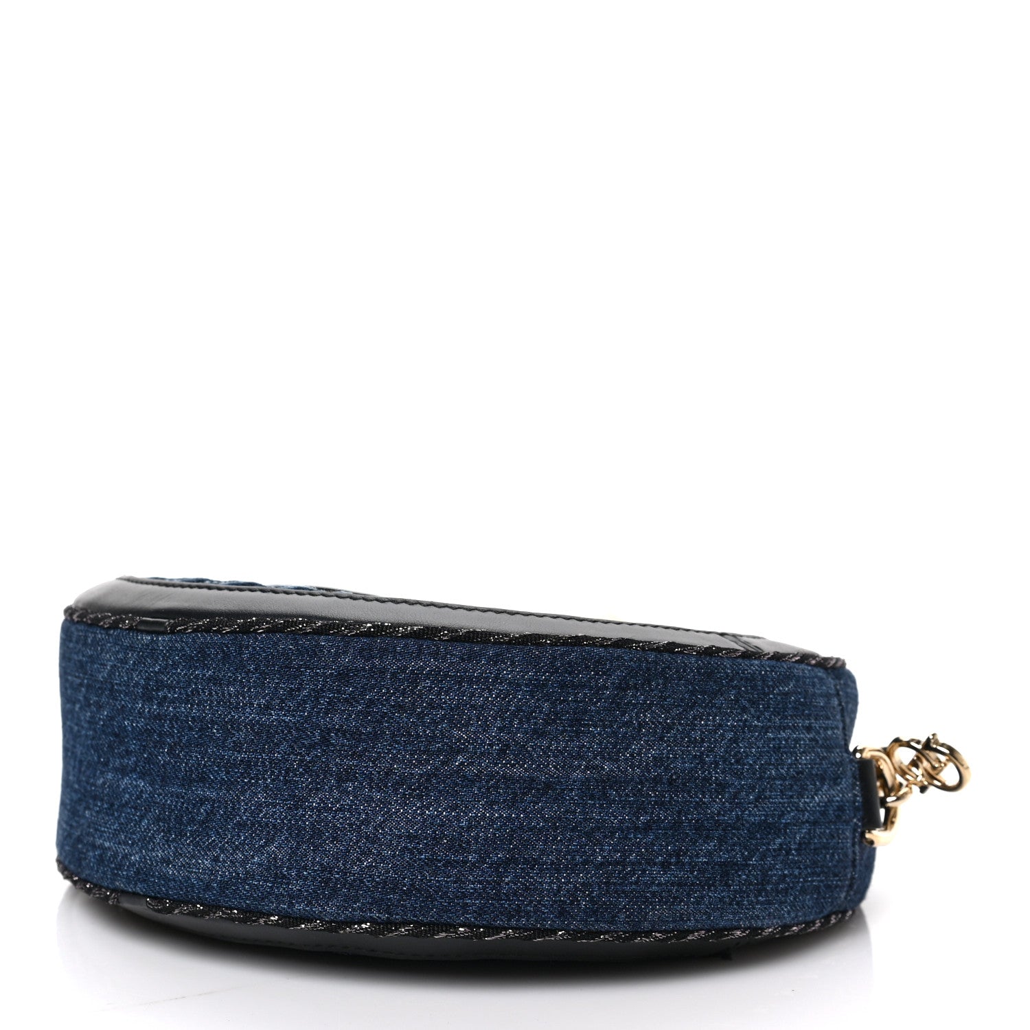 Salvatore Ferragamo Denim Round Bag Blue 8 of 8