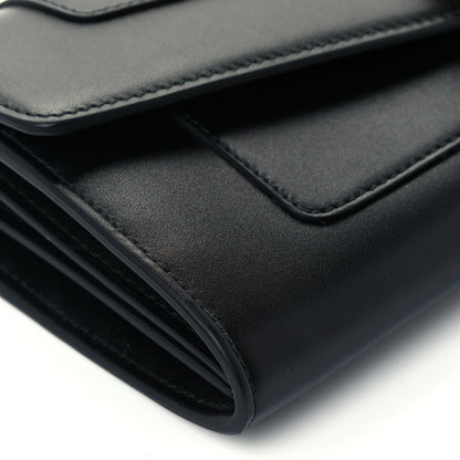 Bulgari Calfskin Serpenti Forever Chain Wallet Black 10 of 12