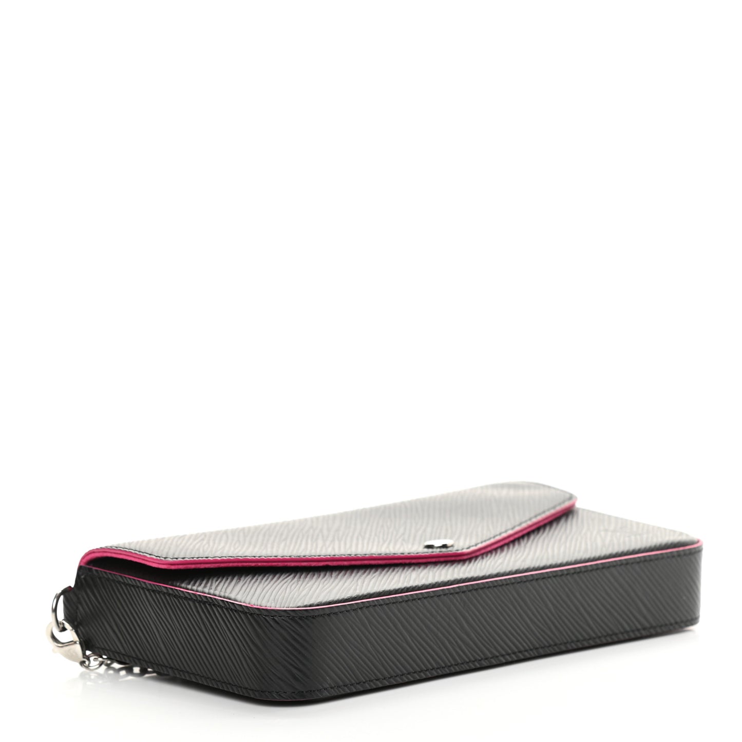 Epi Pochette Felicie Black Hot Pink