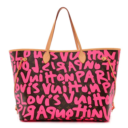 Louis Vuitton Monogram Graffiti Neverfull GM Fuchsia 1 of 12