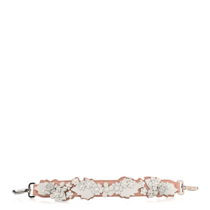 Fendi Calfskin Studded Inlaid Floral Strap You 1 of 5