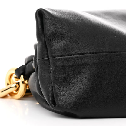 Bottega Veneta Calfskin The Pouch Chain Black 9 of 10