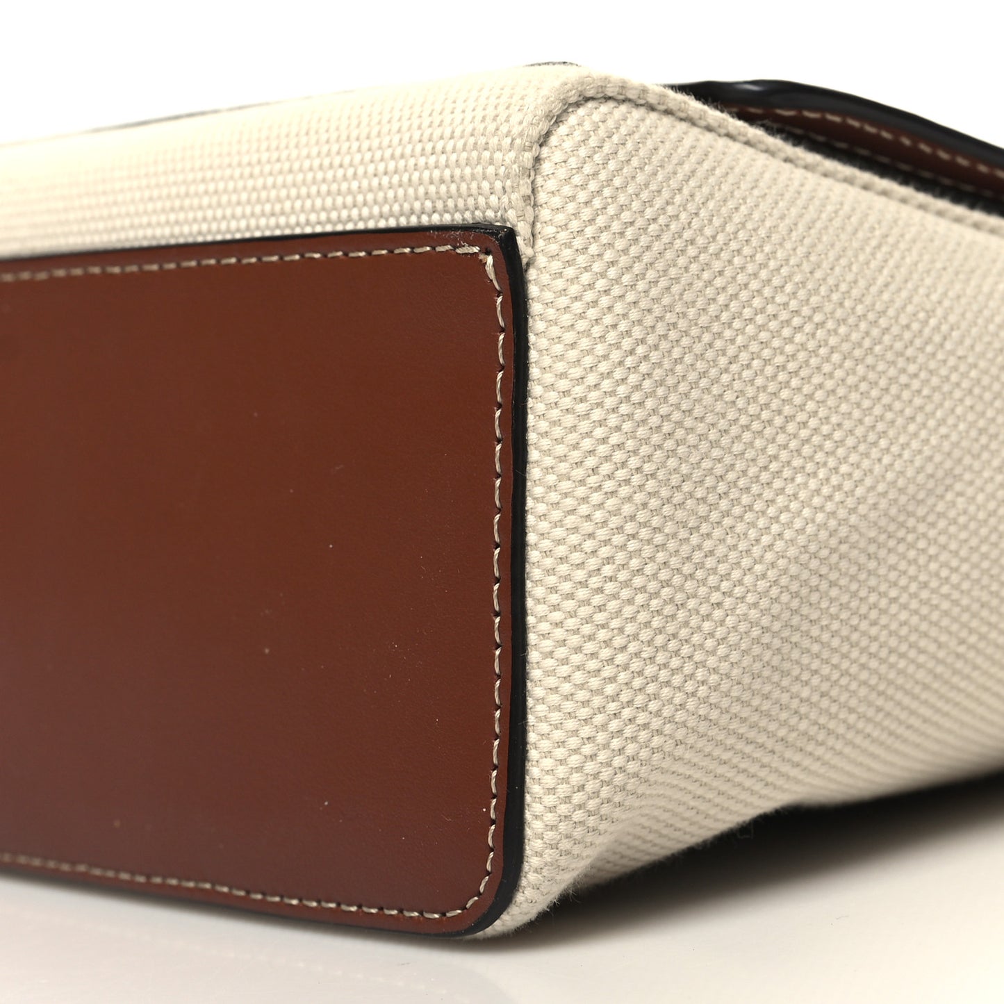 Canvas Horseferry Print Note Crossbody Bag Natural Tan