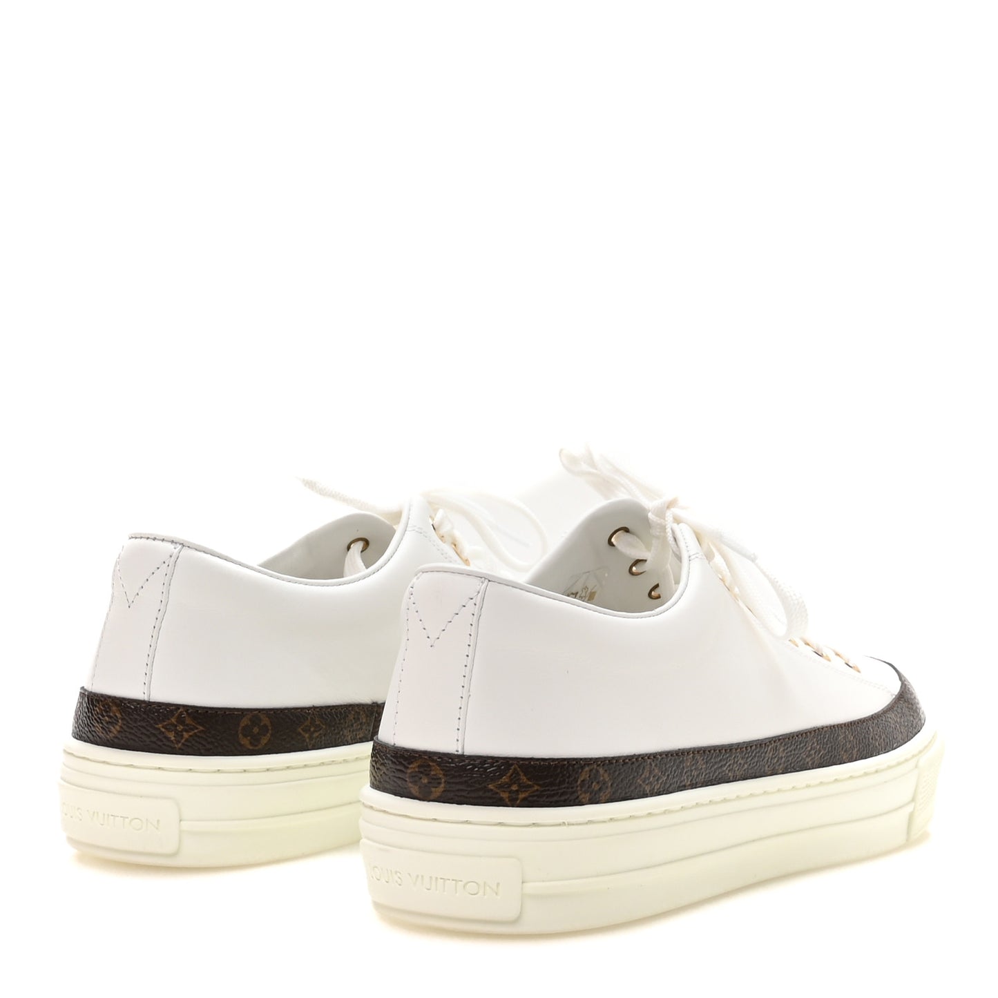 Monogram Womens Stellar Sneakers 39.5 White