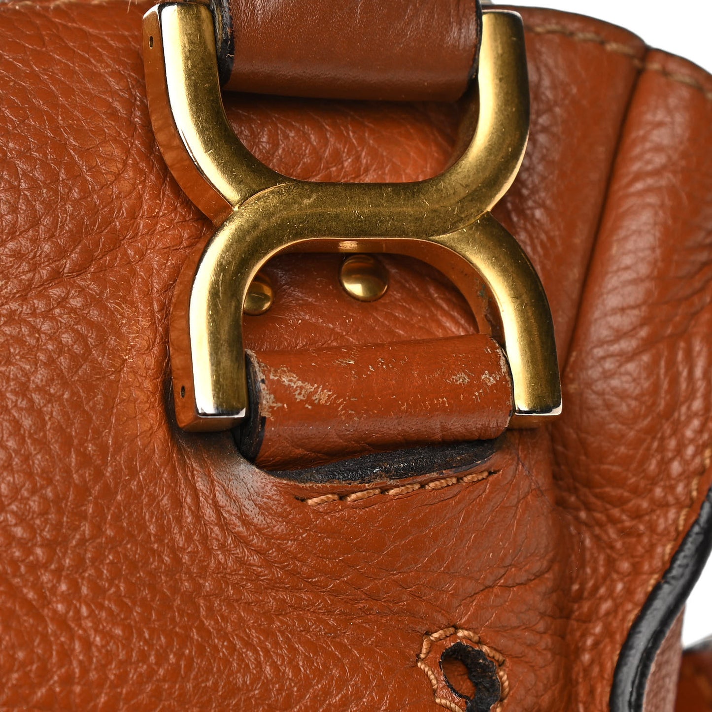 Calfskin Medium Marcie Satchel Tan