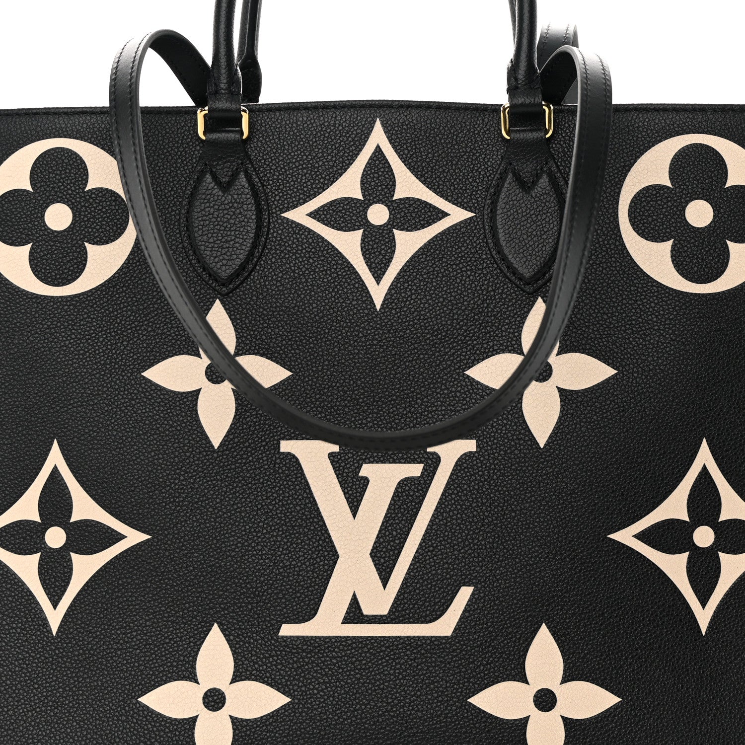 Louis Vuitton LOUIS VUITTON Empreinte Monogram Giant Onthego GM Black Beige 7 of 10