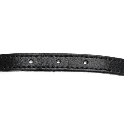Saint Laurent Leather Lucky Bone Double Wrap Bracelet Black 8 of 9