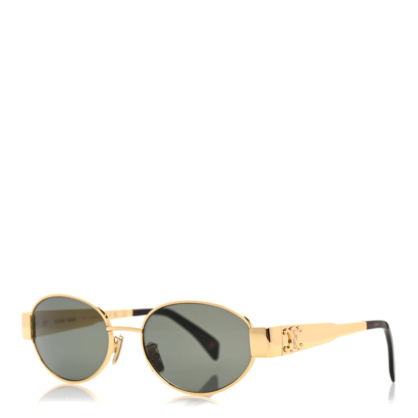 Metal Triomphe 01 Sunglasses CL40235U Gold Green