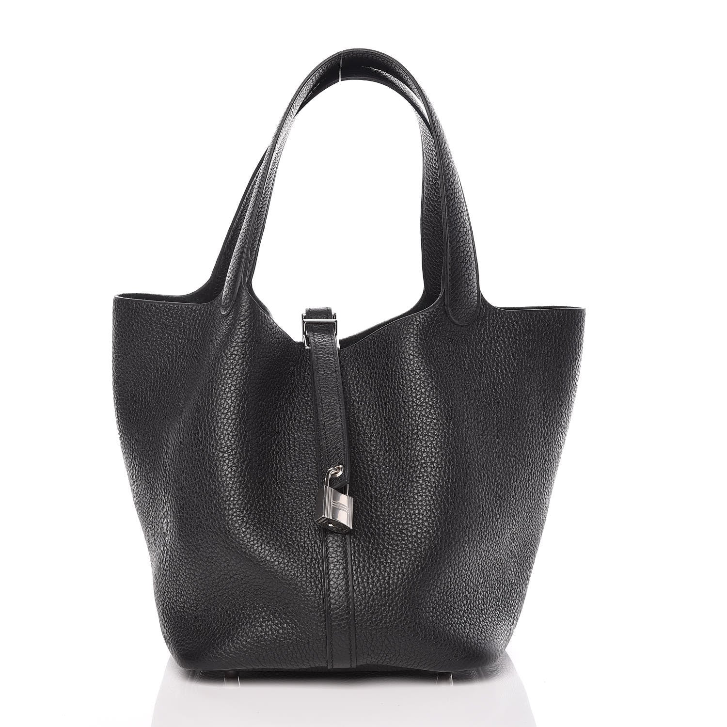 Hermes Taurillon Clemence Picotin Lock 22 MM Black 1 of 10
