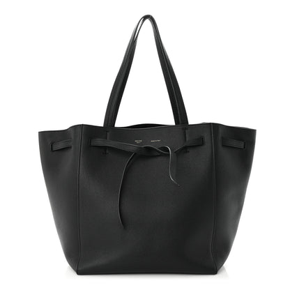 Celine Soft Grained Calfskin Small Belt Cabas Phantom Black 1 of 10