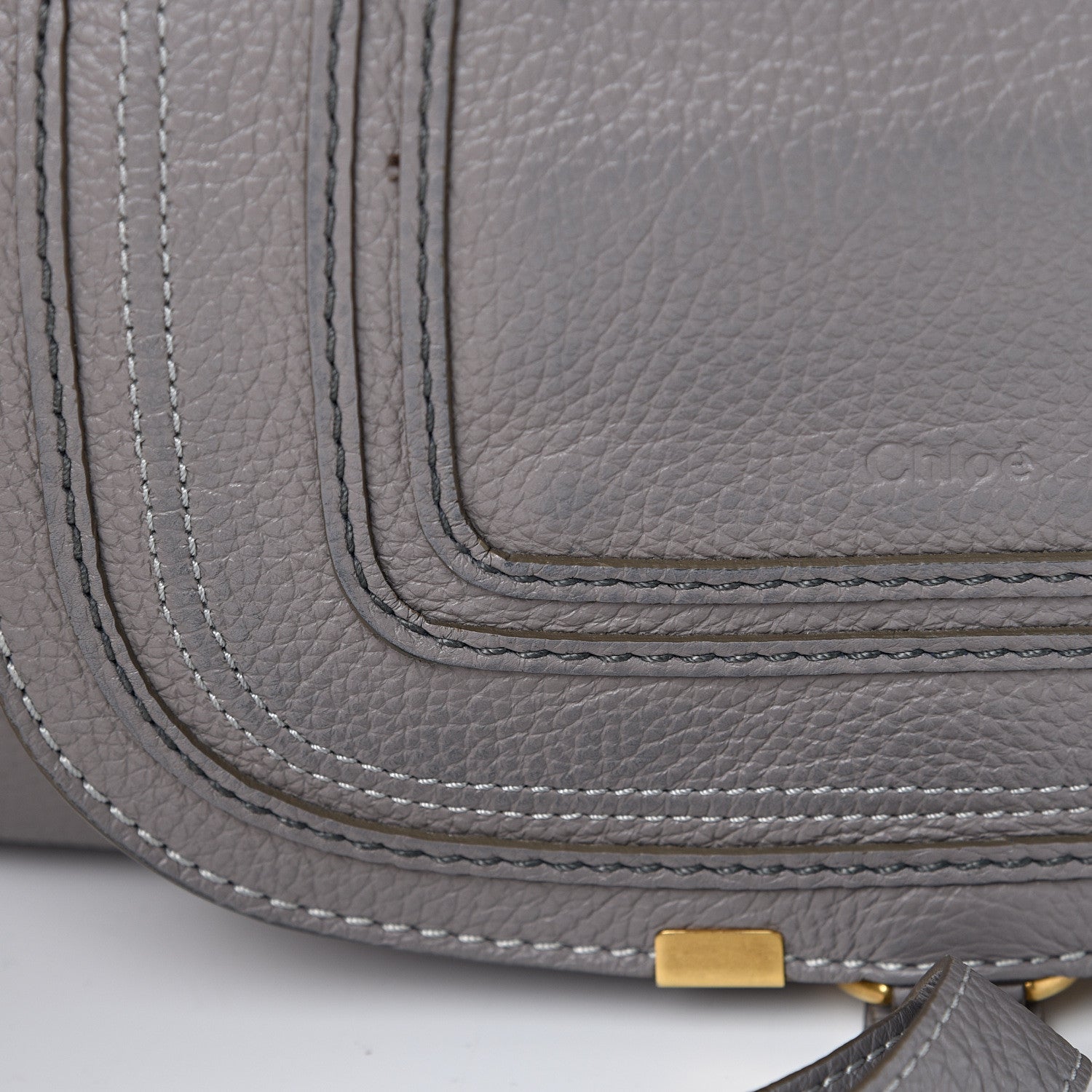 Chloe Calfskin Small Marcie Satchel Cashmere Grey 10 of 11
