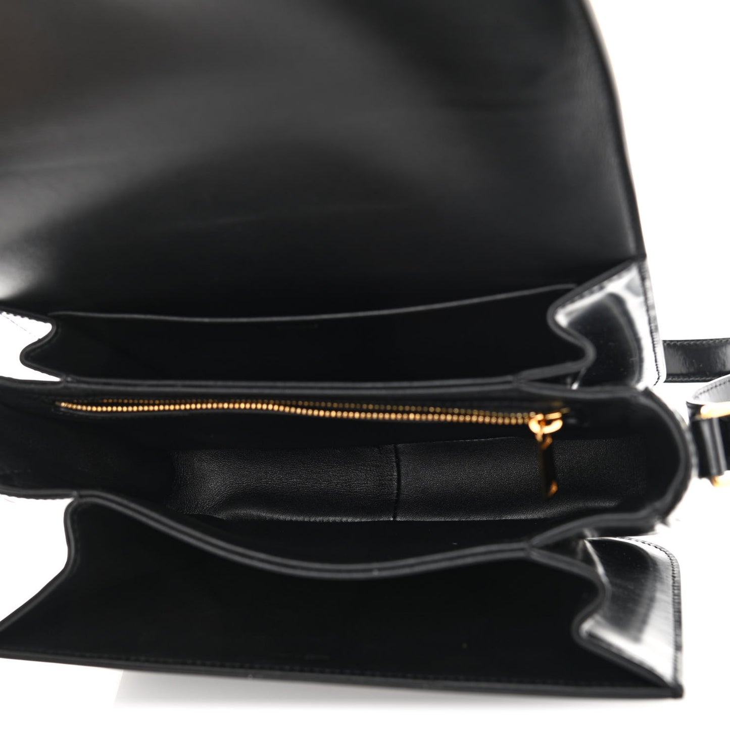Shiny Calfskin Medium Triomphe Black