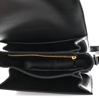 Celine Shiny Calfskin Medium Triomphe Black 5 of 11