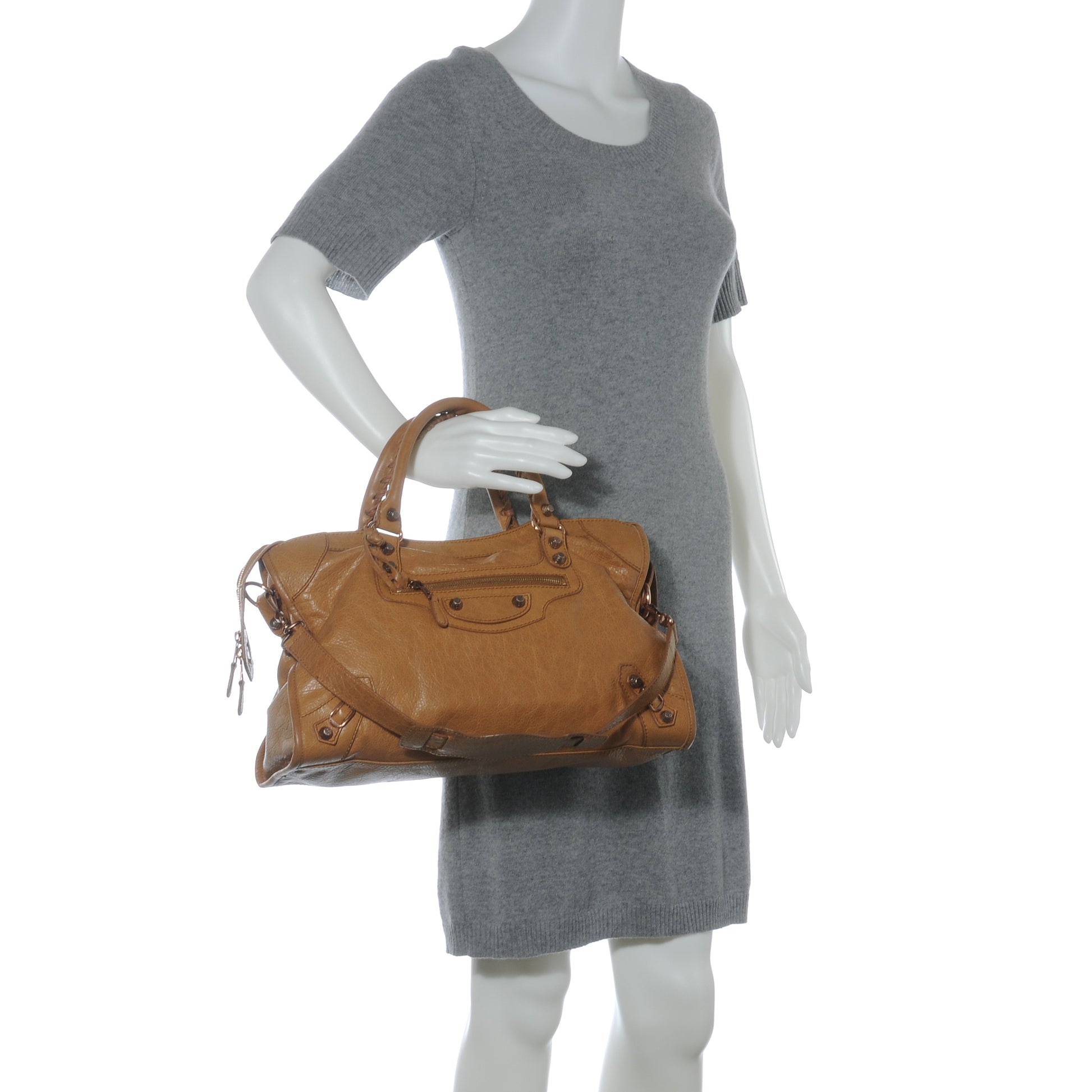 Balenciaga Agneau Giant 12 Rose Gold Hardware City Cumin 2 of 10