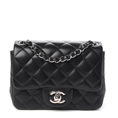 Chanel Lambskin Quilted Mini Square Flap Black 1 of 13