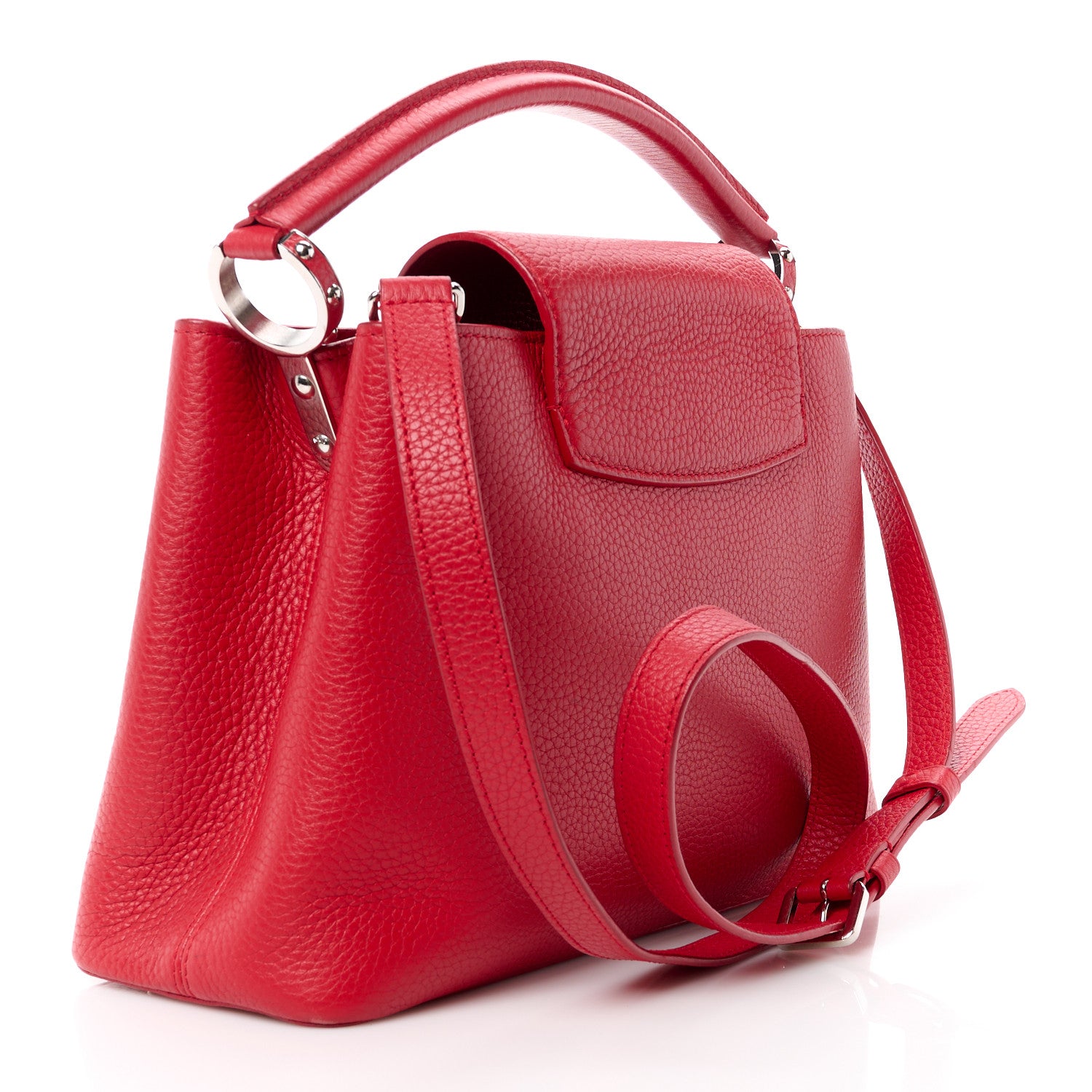 Louis Vuitton Taurillon Capucines PM Rubis 3 of 10