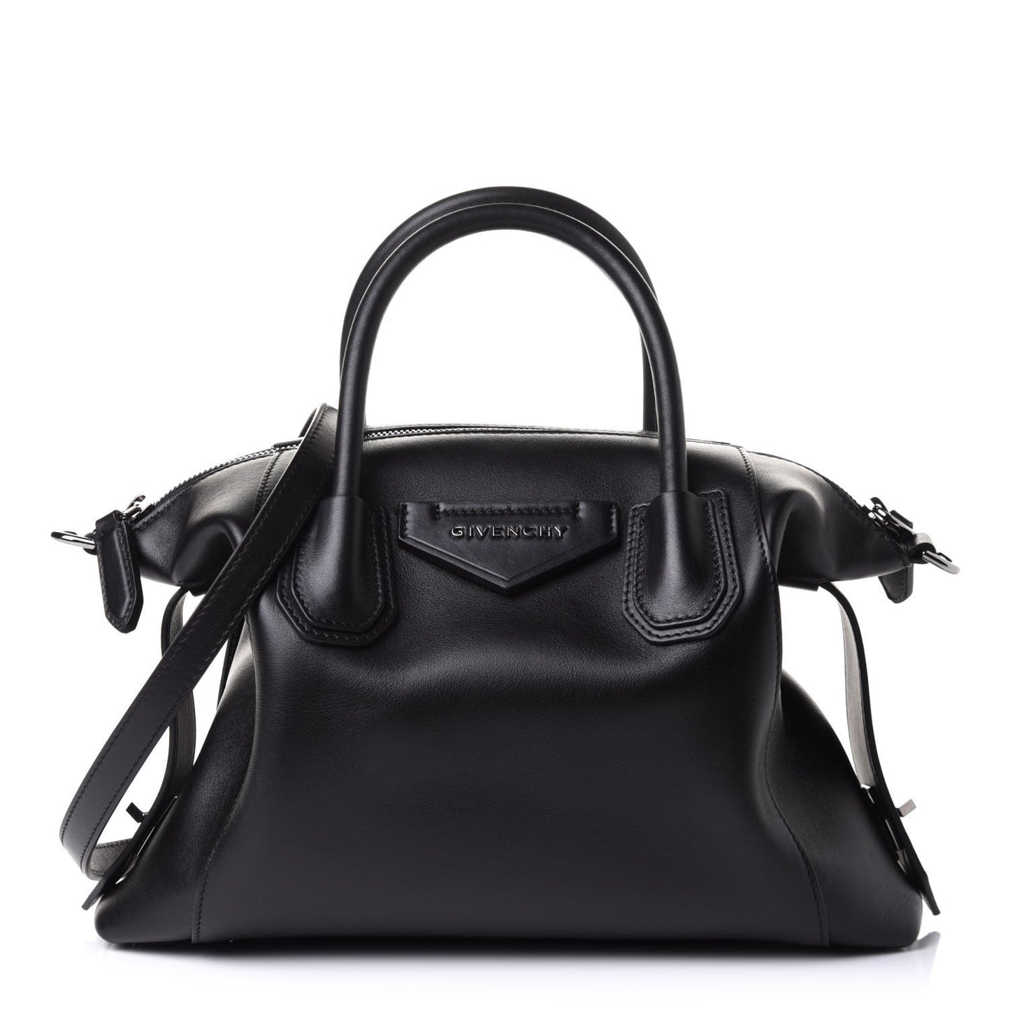 Smooth Calfskin Small Soft Antigona Black