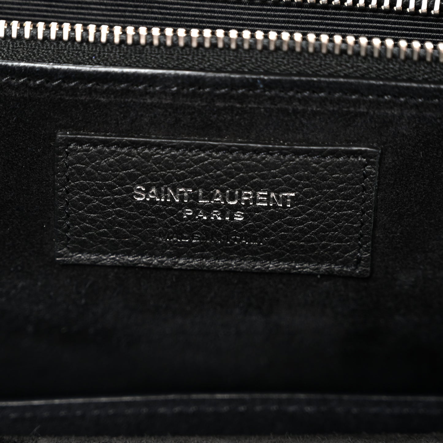 Grained Calfskin Medium Rive Gauche Cabas Black