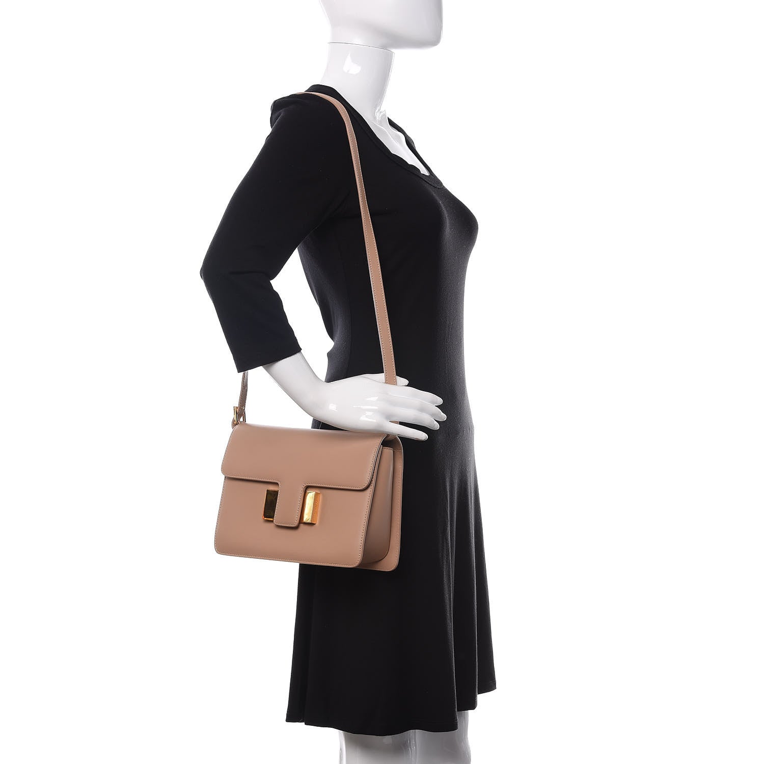 Tom Ford Calfskin Medium Sienna Crossbody Bag Tuscany Pink 2 of 9