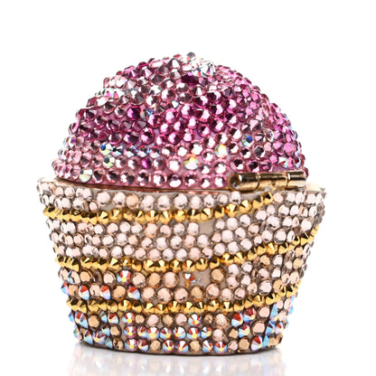 Judith Leiber Crystal Strawberry Cupcake Pill Box 8 of 9