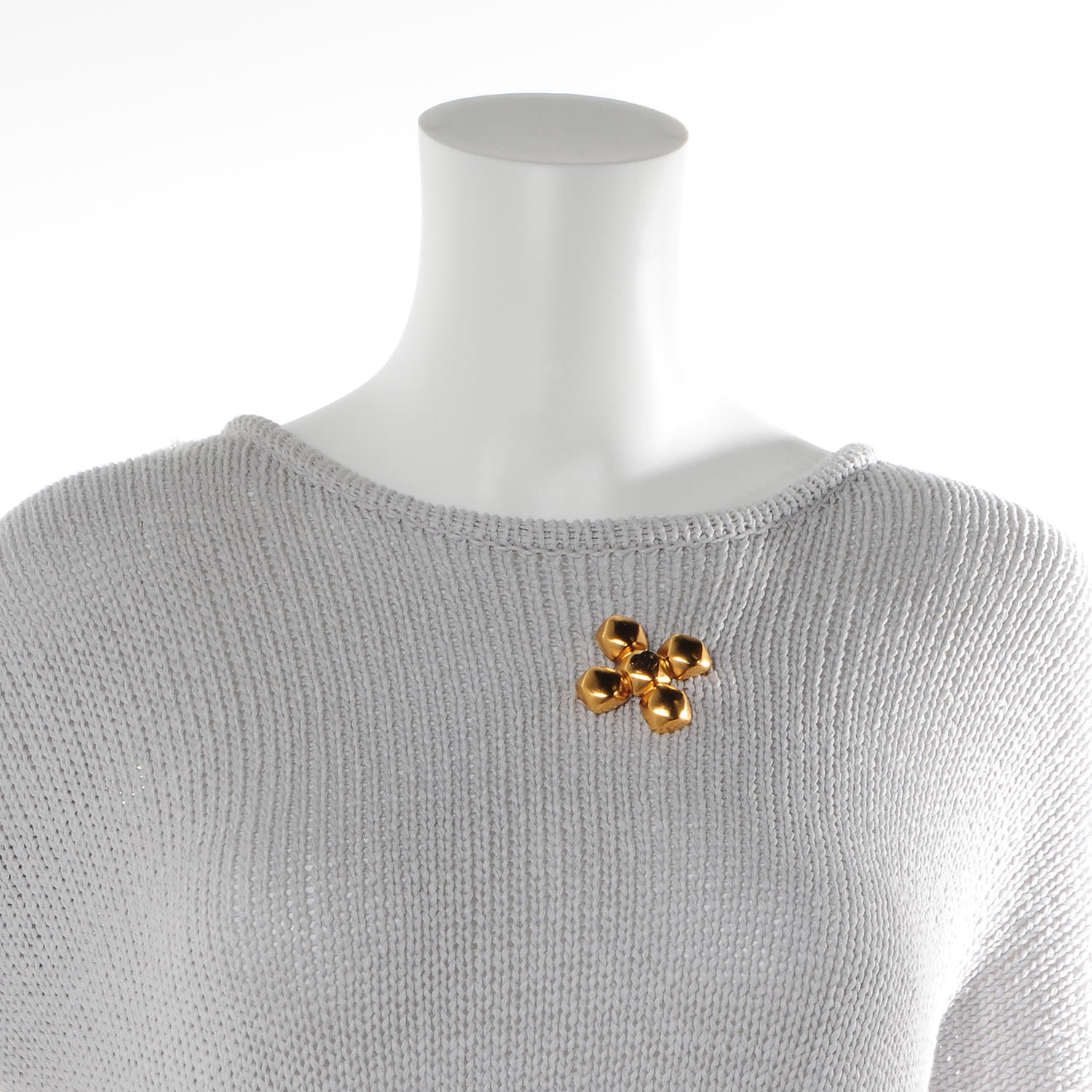 Chanel CC Maltese Brooch Gold 2 of 6