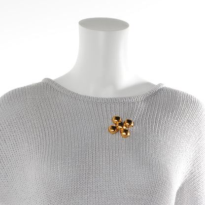 Chanel CC Maltese Brooch Gold 2 of 6
