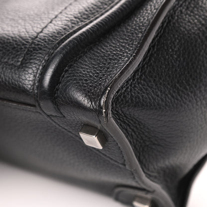 Celine Drummed Calfskin Micro Luggage Black 10 of 17