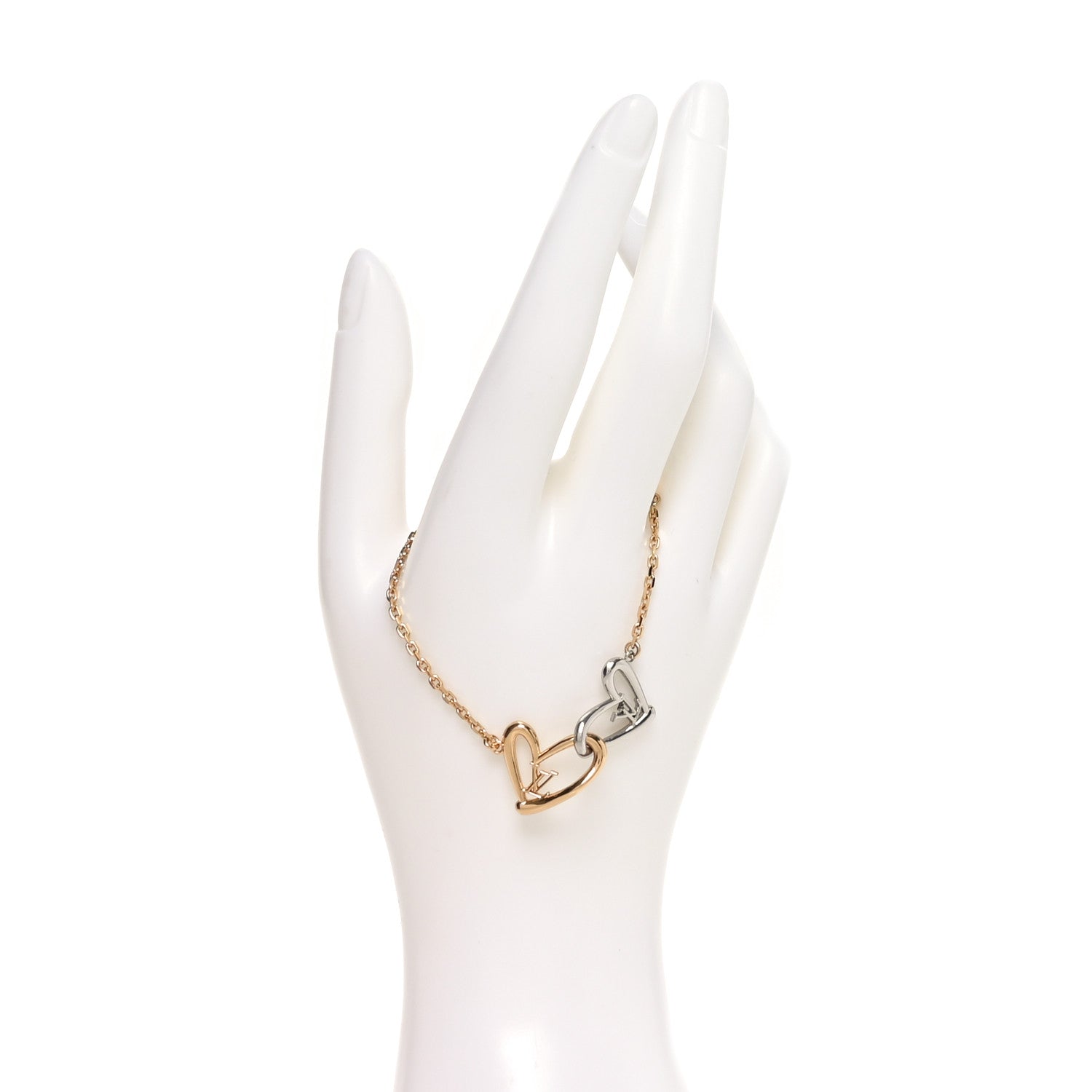 Louis Vuitton Metal Fall in Love Bracelet Gold Silver 2 of 6