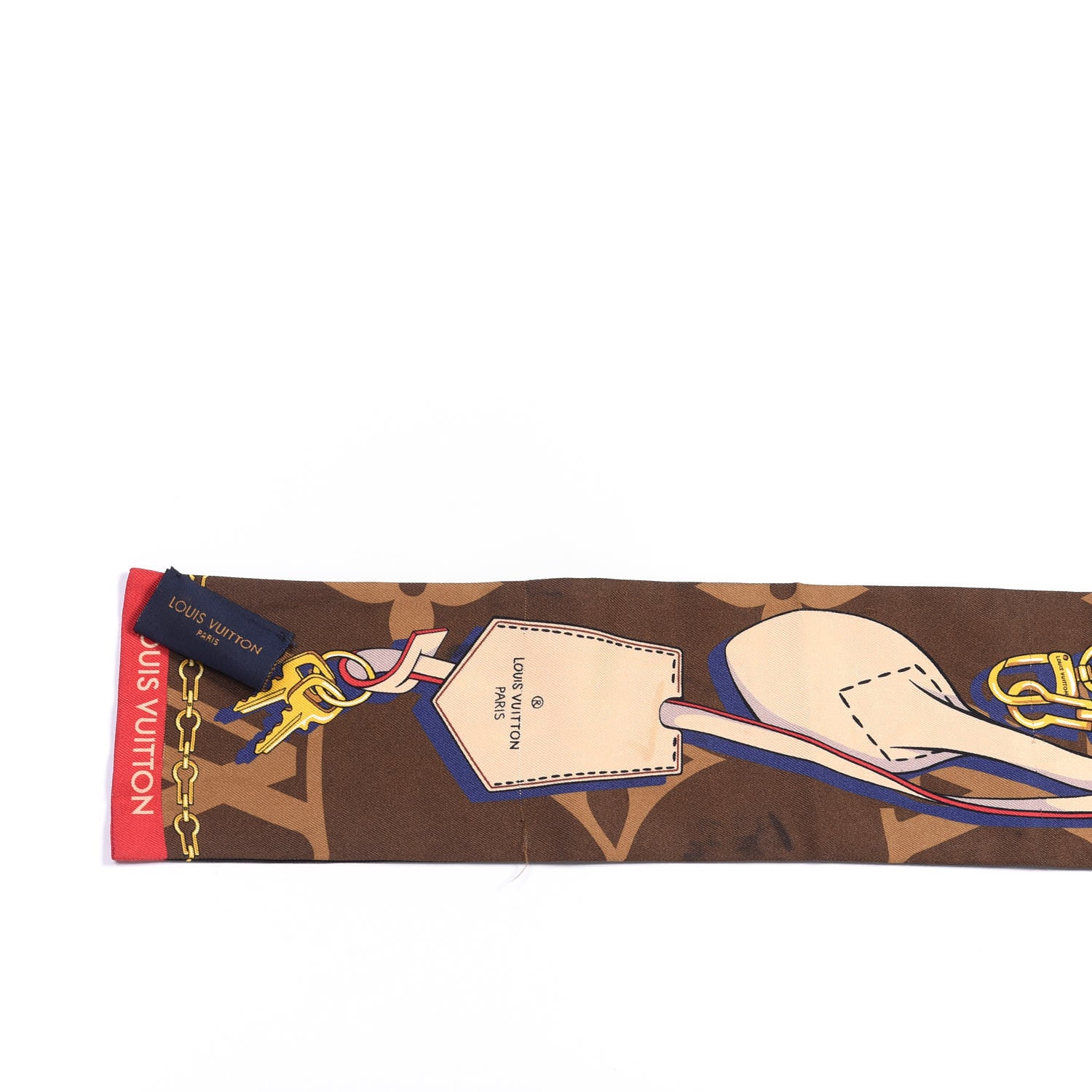 Louis Vuitton Silk Monogram Tribute To Bandeau Brown 3 of 3