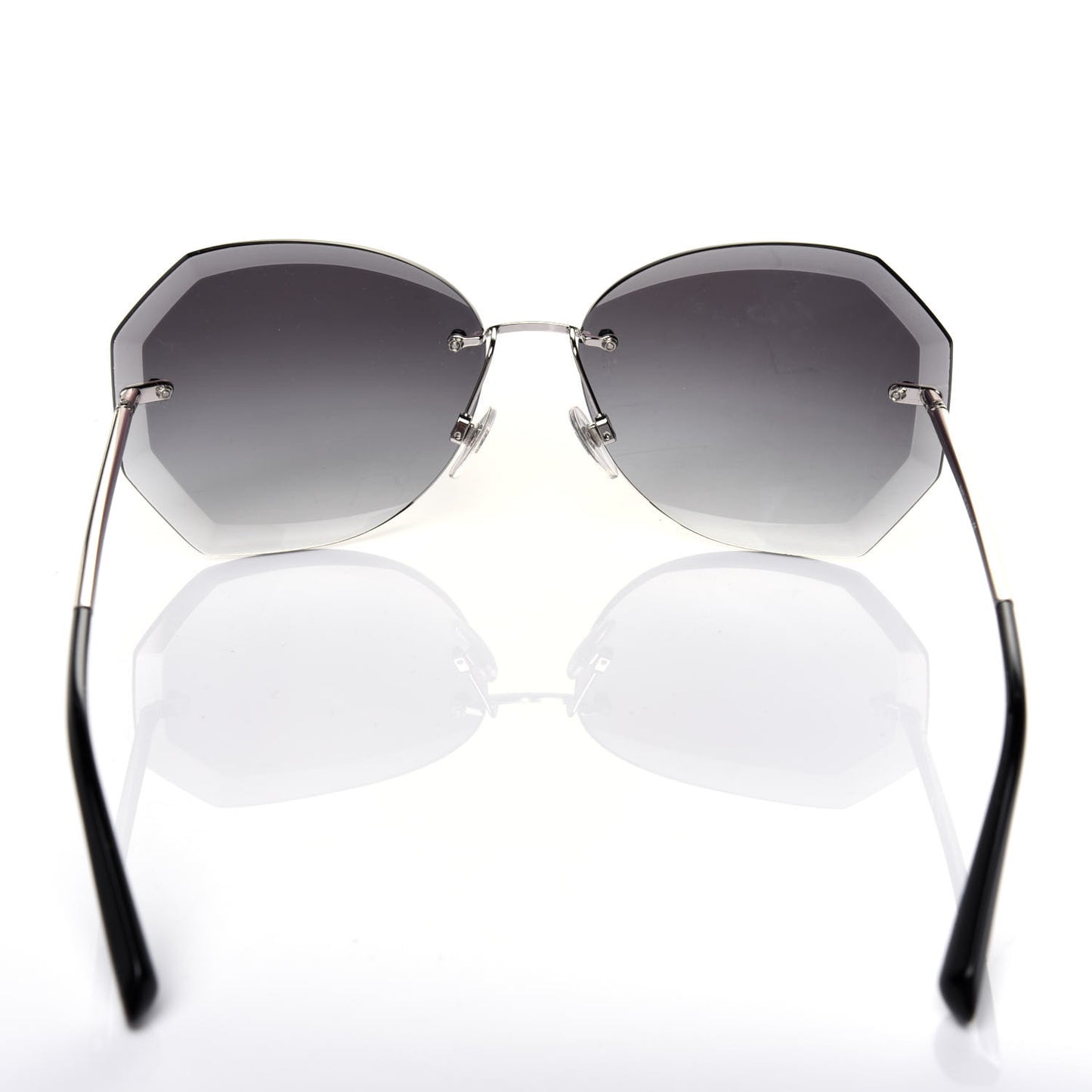 Metal Spring Round Sunglasses 4220 Silver
