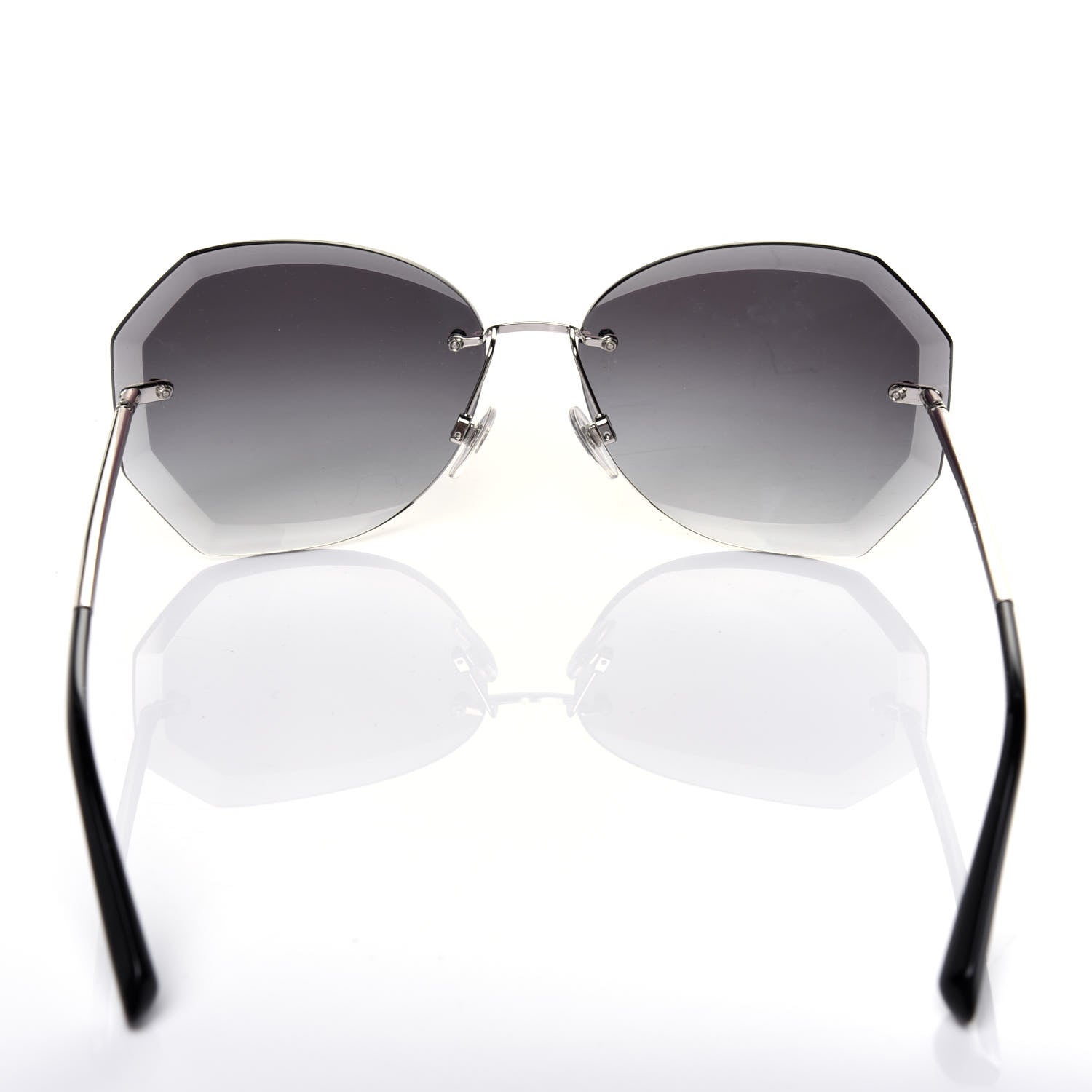 Chanel Metal Spring Round Sunglasses 4220 Silver 7 of 8