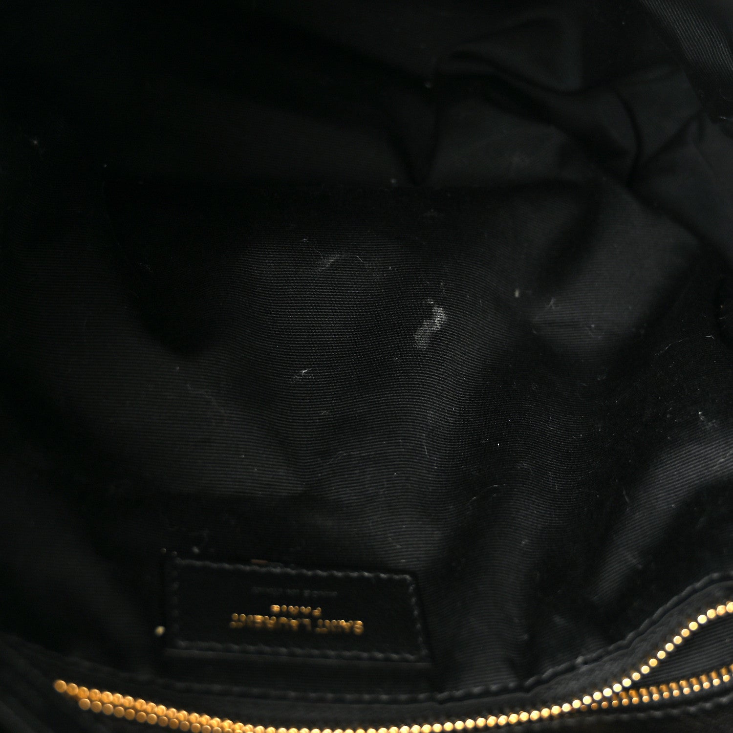 Saint Laurent Lambskin Quilted Medium Loulou Puffer Monogram Chain Satchel Black 12 of 12