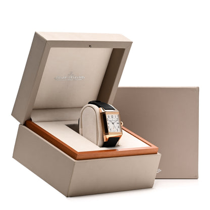Jaeger-LeCoultre 18K Rose Gold Fabric 35mm Reverso Squadra Hometime Automatic Watch Q7002420 6 of 6