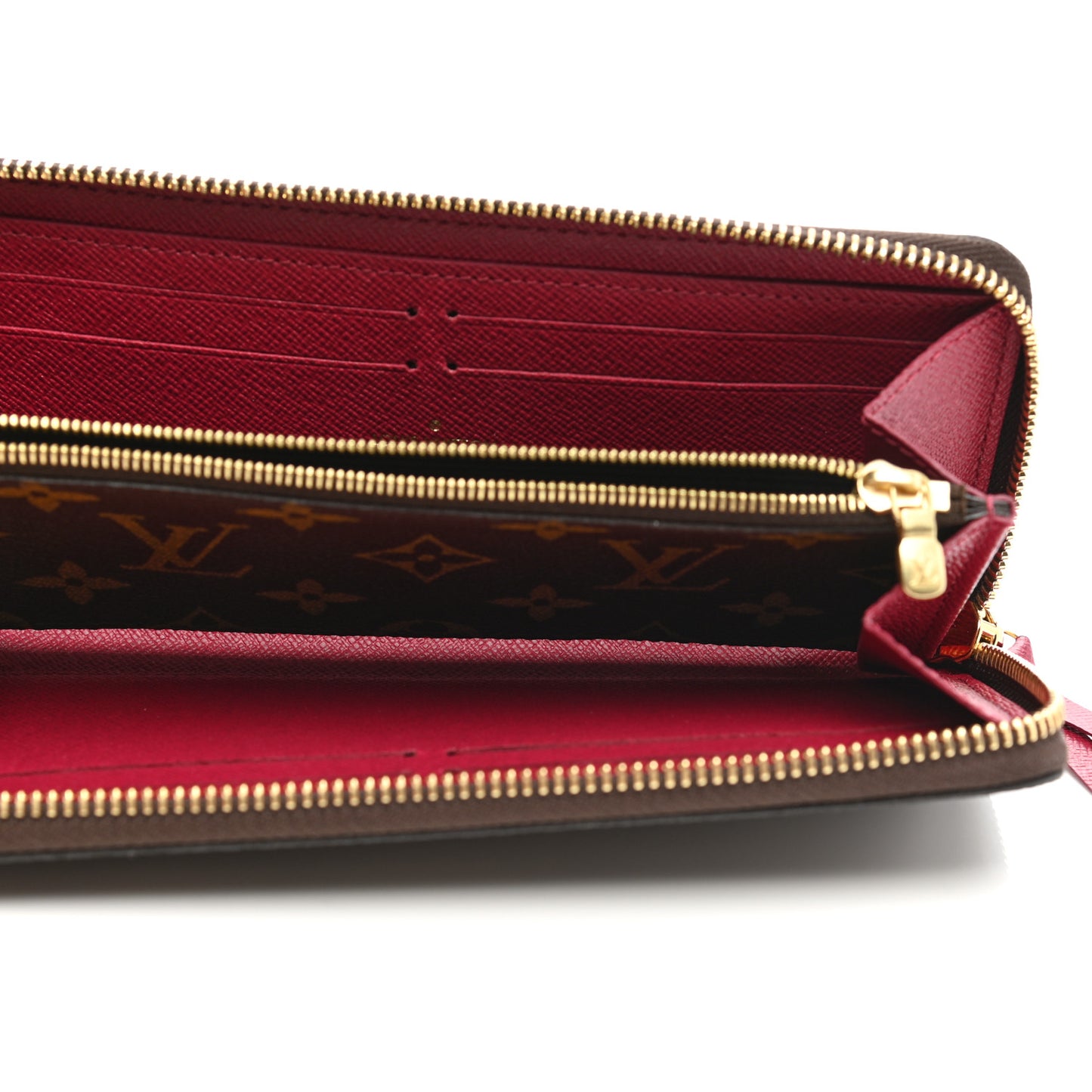 Monogram Clemence Wallet Fuchsia