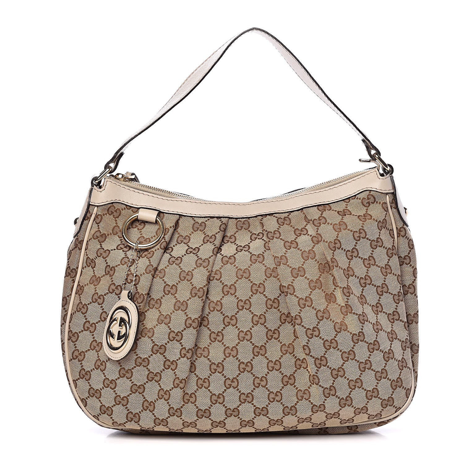 Gucci Monogram Medium Sukey Hobo Off White 1 of 16