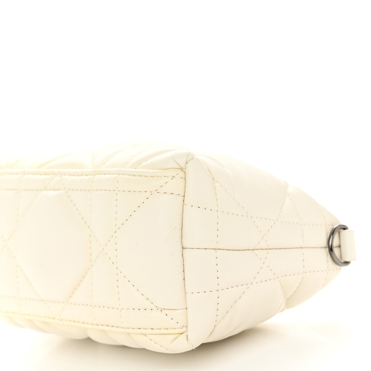 Calfskin Macrocannage Small Diortravel Nomad Pouch Latte