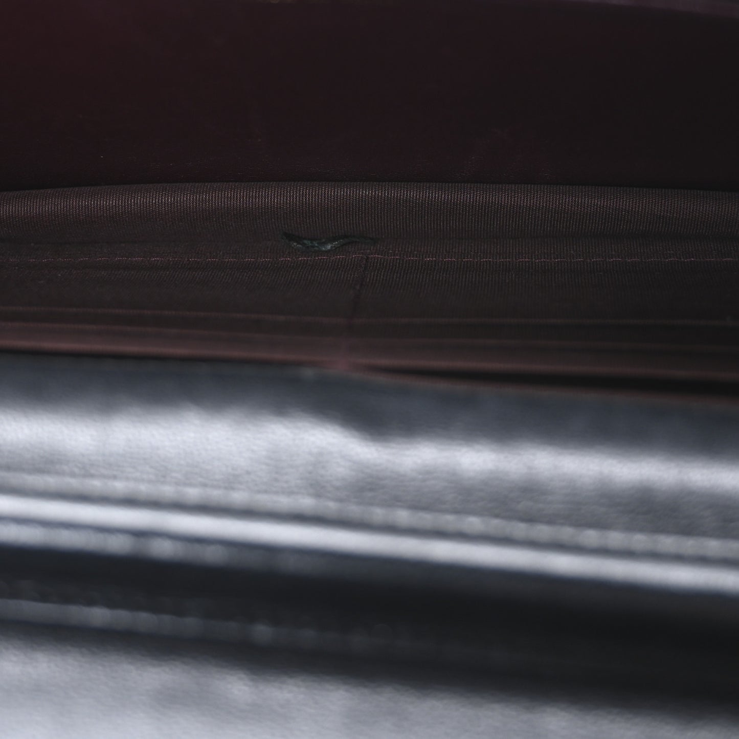 Sheepskin Quilted Mini Vintage Mademoiselle Wallet On Chain WOC Black