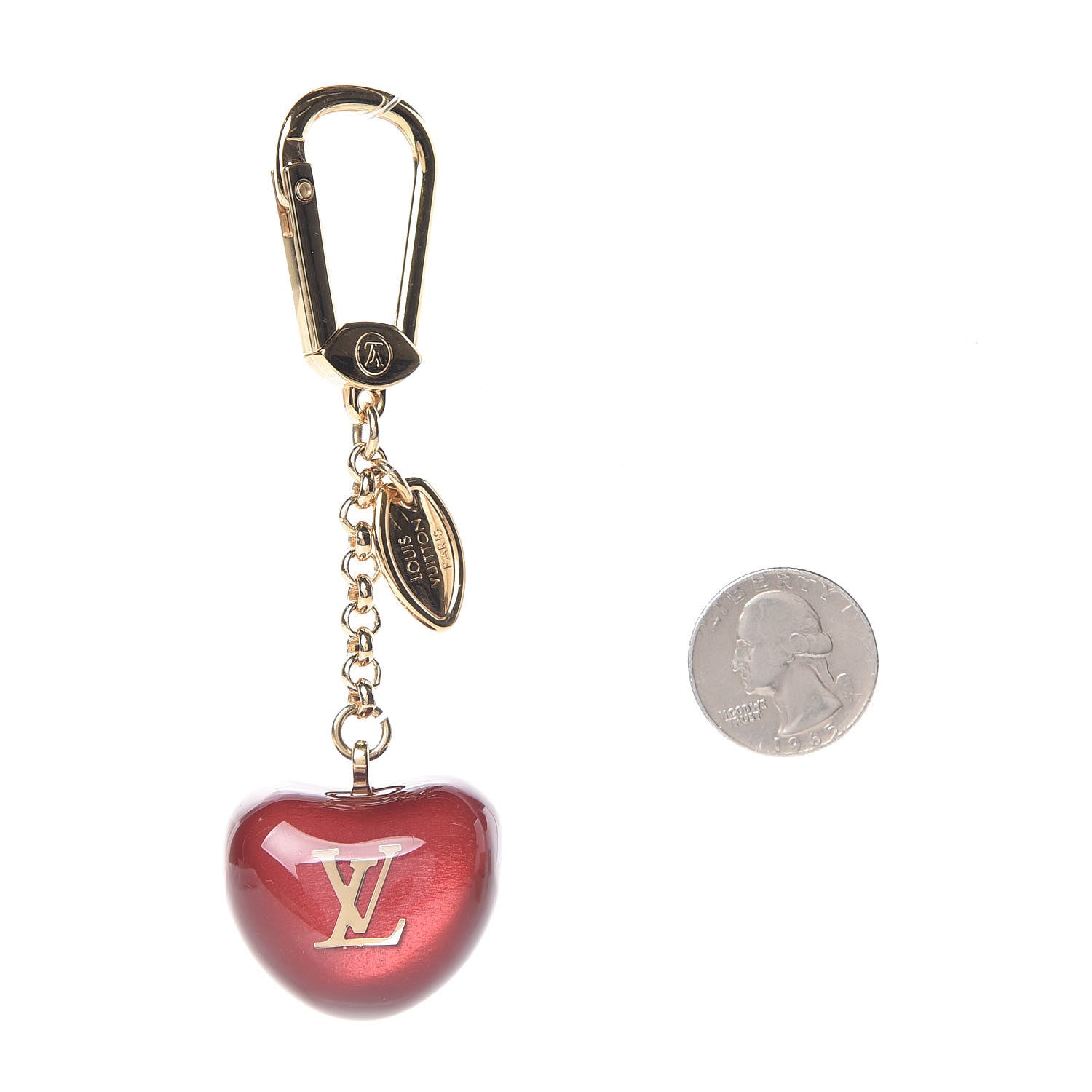Louis Vuitton Pomme Bag Charm Key Holder Pomme D'Amour 2 of 3