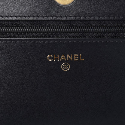 Chanel Caviar Quilted Boy Wallet On Chain WOC Black 6 of 9