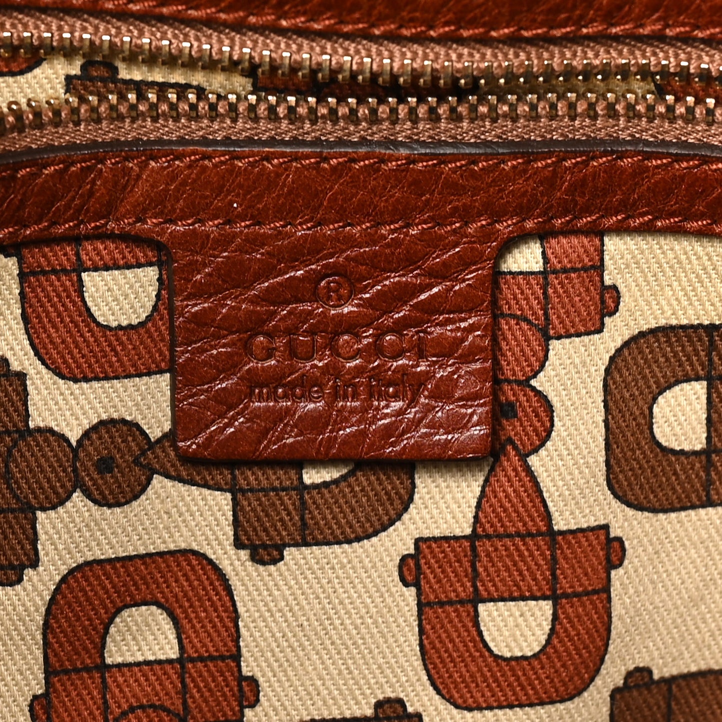 Calfskin Guccissima Large Indy Top Handle Hobo Brown