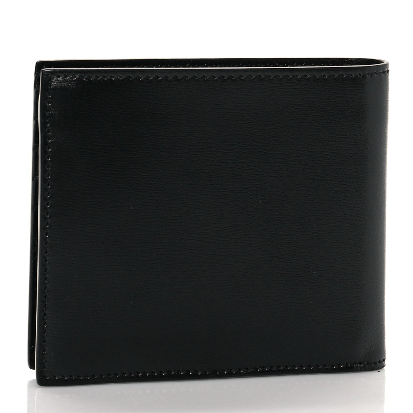 Shiny Calfskin Tiny Bi-Wallet Black