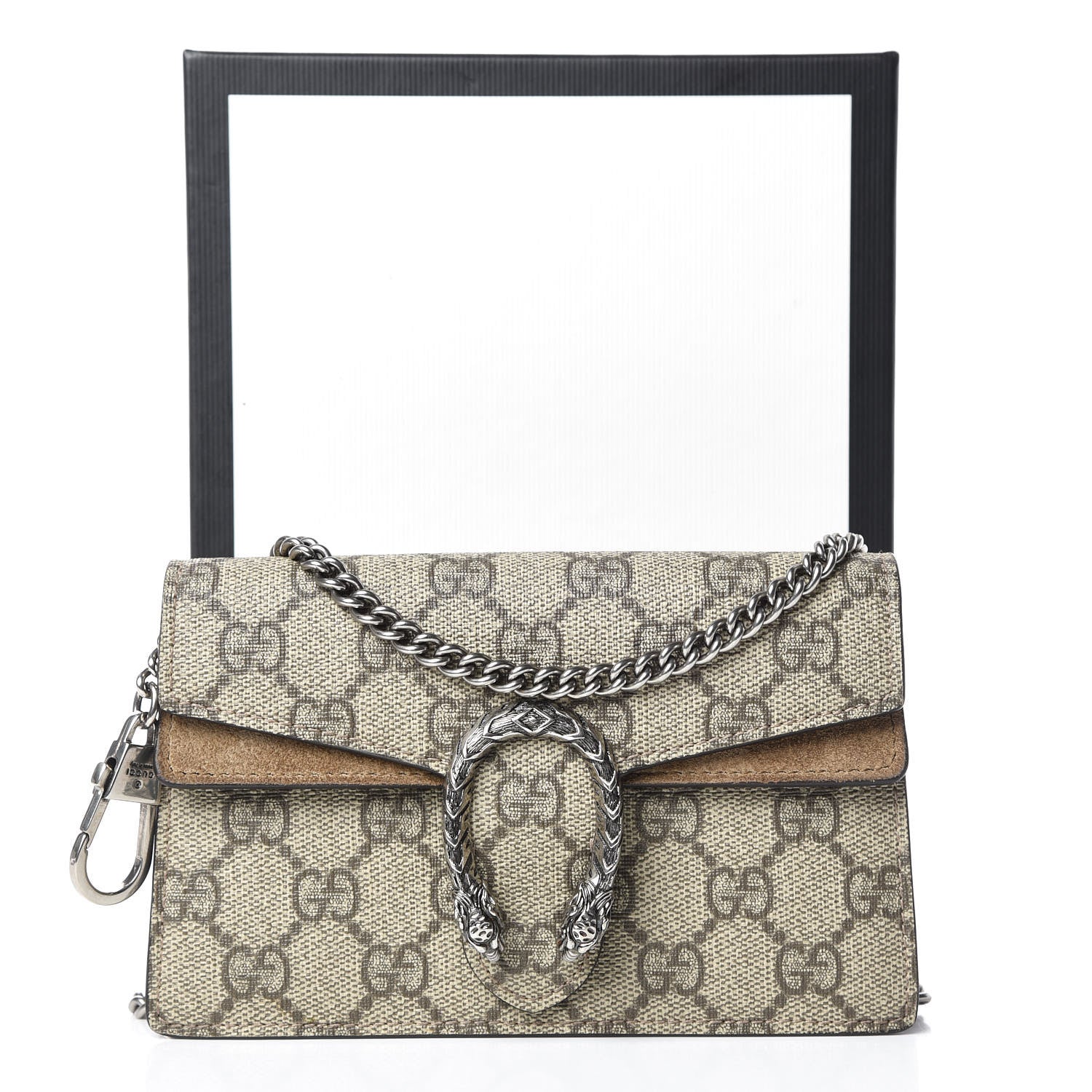 Gucci GG Supreme Monogram Super Mini Dionysus Shoulder Bag Taupe 10 of 10