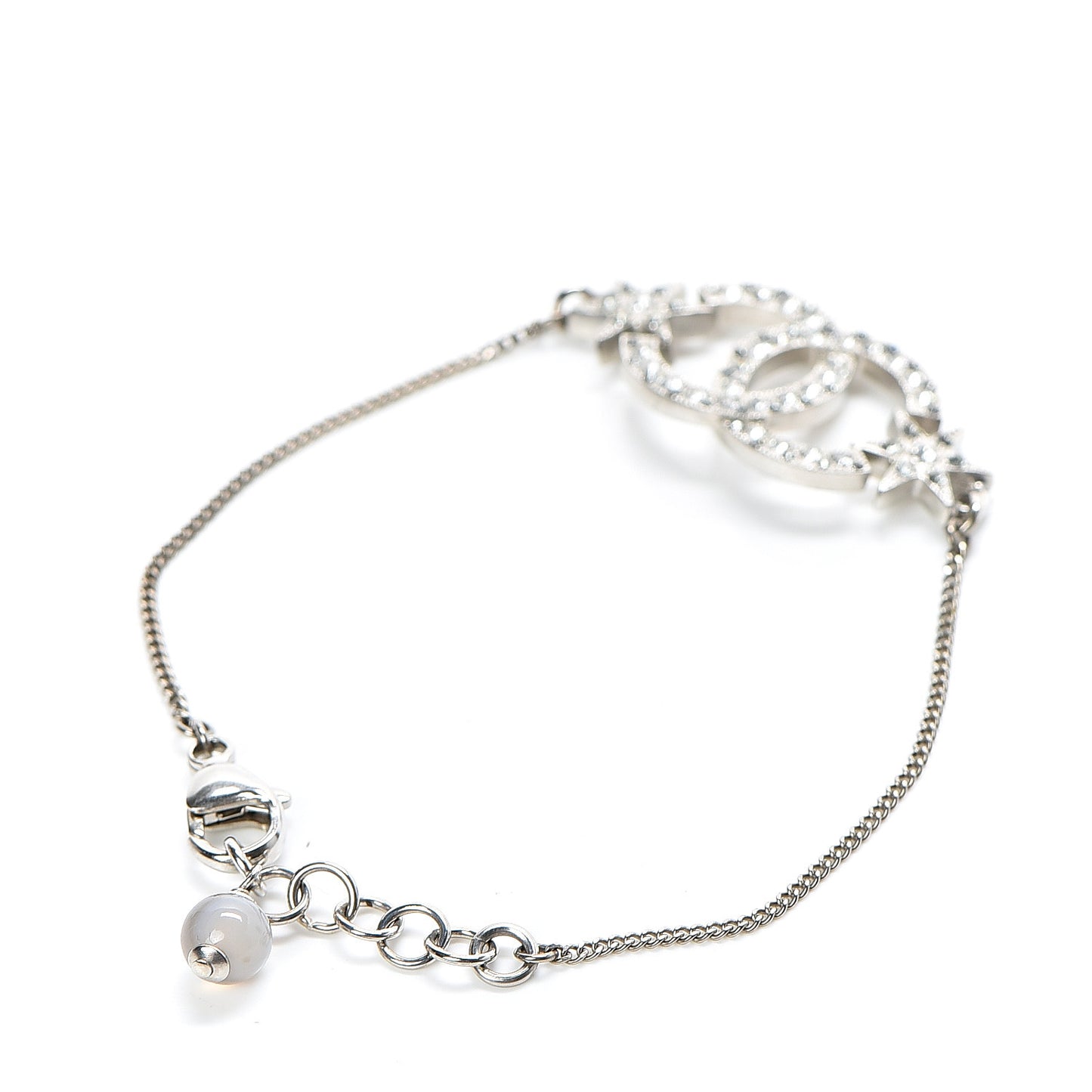 Crystal CC Star Bracelet Silver