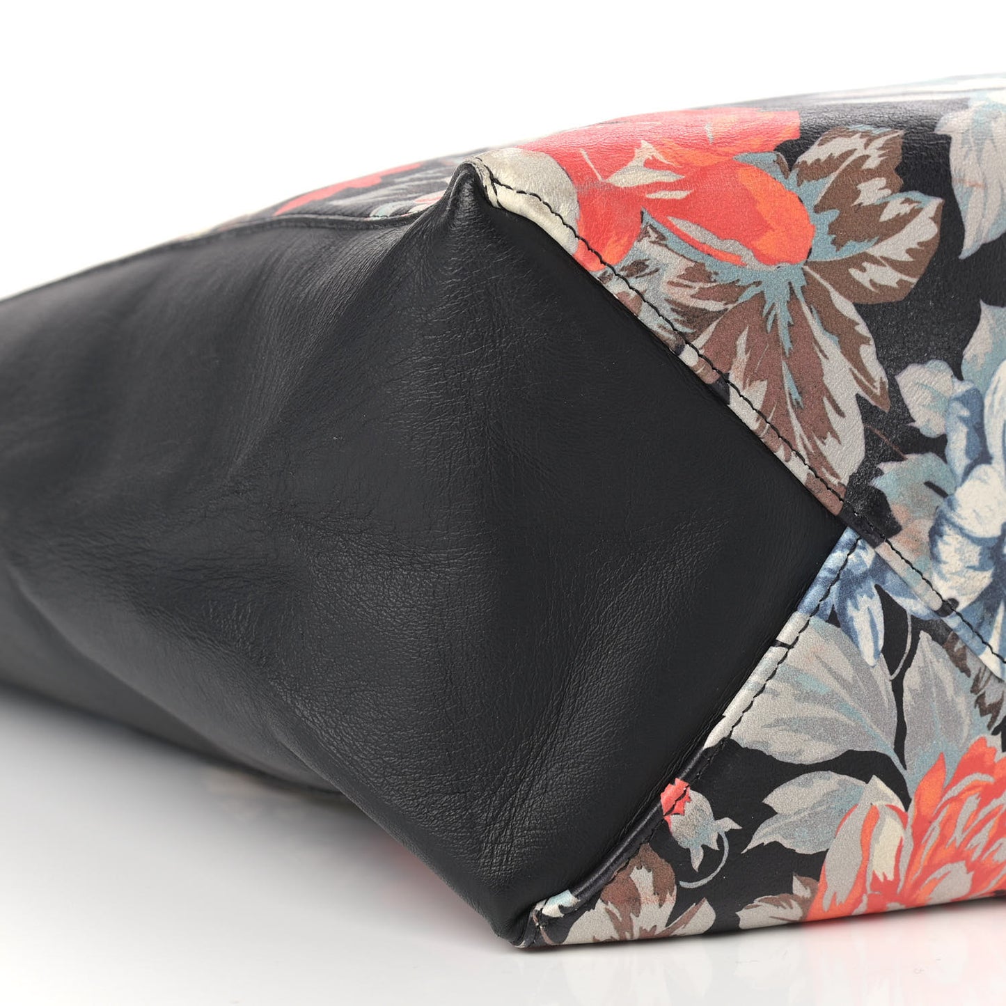 Lambskin Floral Printed Vertical Cabas Potiron