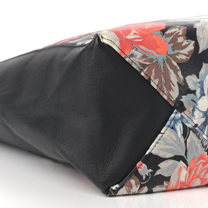 Celine Lambskin Floral Printed Vertical Cabas Potiron 7 of 9