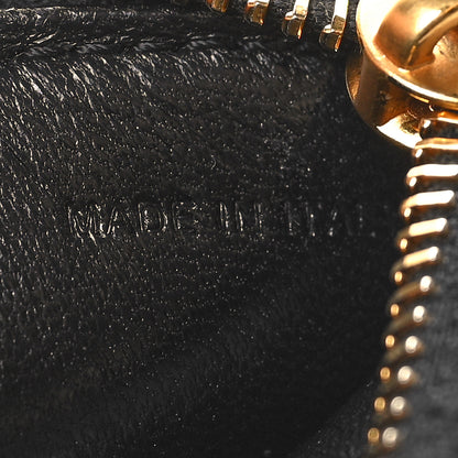 Valentino Garavani Nappa Roman Stud Zip Card Holder Black 6 of 8