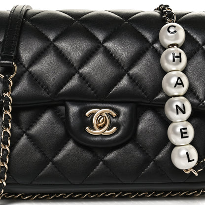 Chanel Lambskin Quilted Small My Precious Flap Black 7 of 10