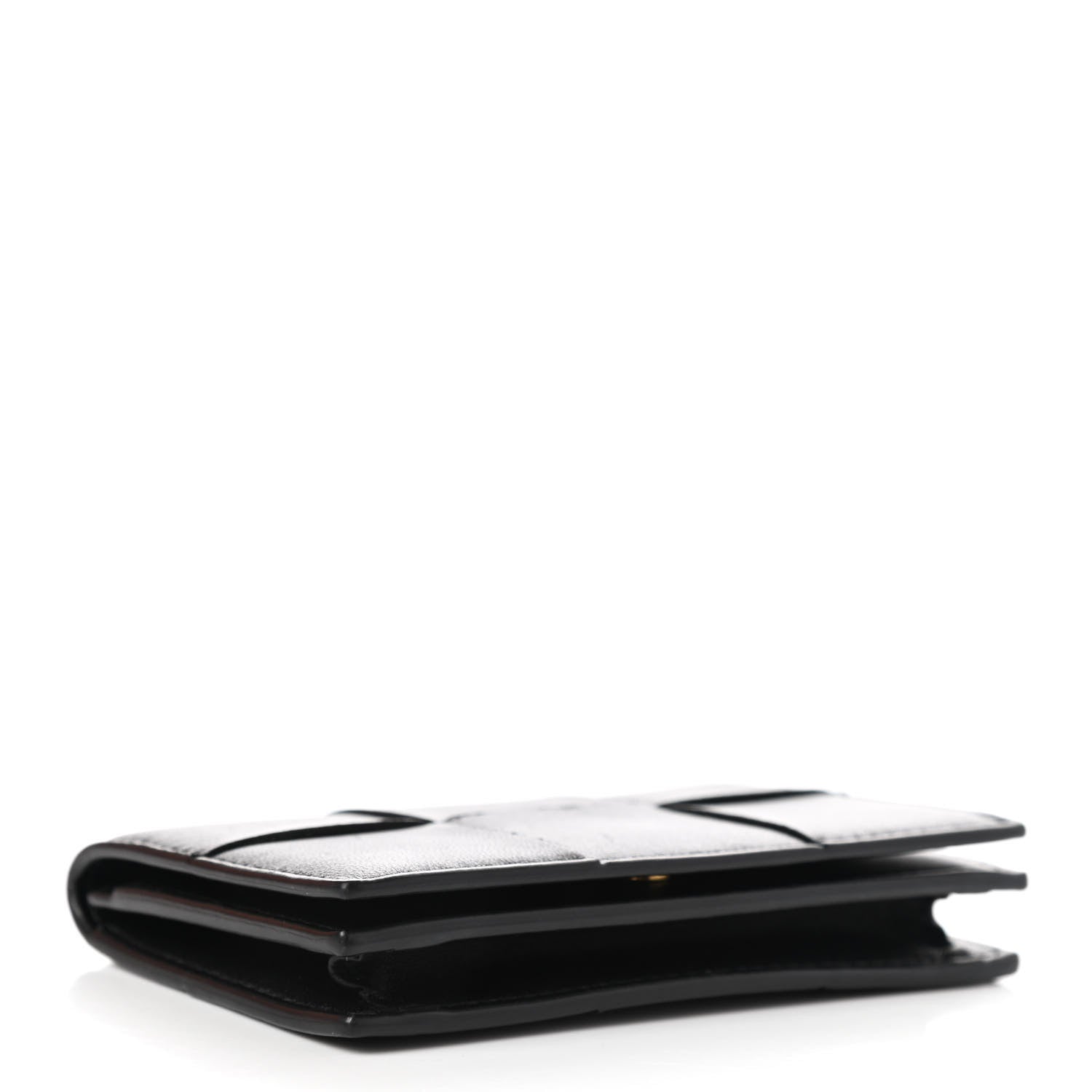 Bottega Veneta Nappa Maxi Intrecciato Card Holder Wallet Black 4 of 8
