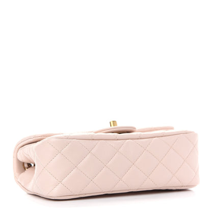 Chanel Lambskin Quilted Mini Rectangular Pearl Crush Flap Light Beige 4 of 9